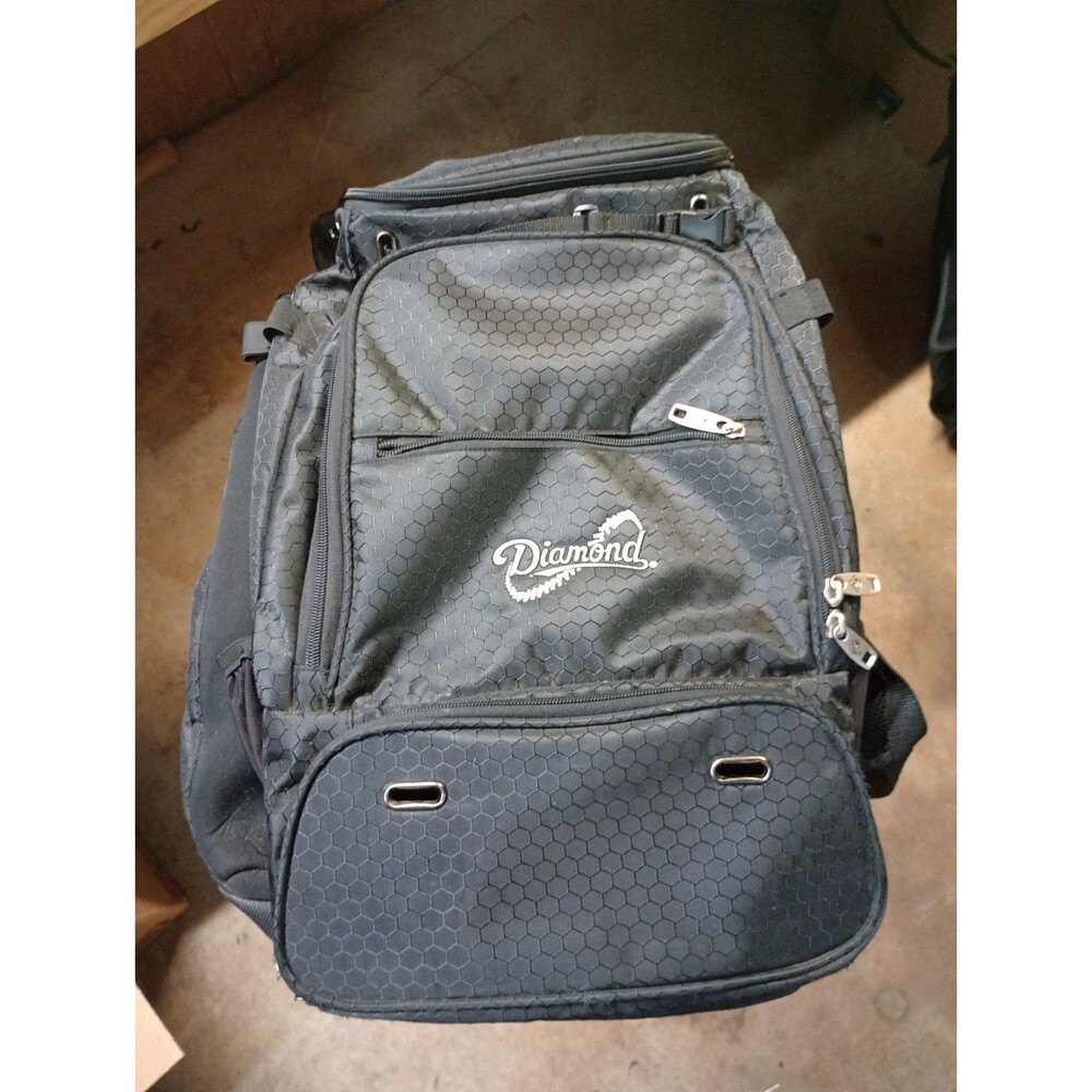 Diamond Reign Softball/Baseball Backpack Black
